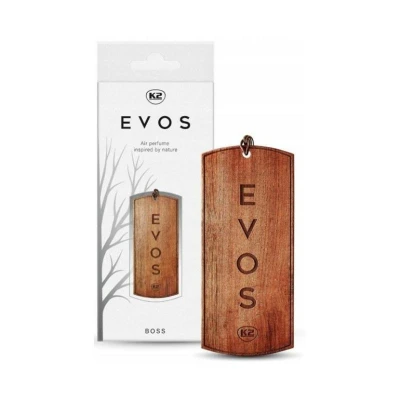 K2 Osvěžovač EVOS BOSS - dřevěná vonná visačka