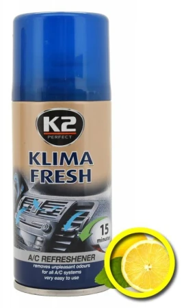 K2 Osvěžovač KLIMA FRESH 150 ml LEMON (VÝPRODEJ)