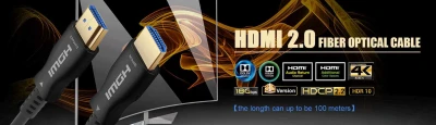 Kabel HDMI High Speed 4K@60Hz + Ethernet 25m, M/M, zlacené konektory