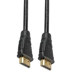 Kabel propojovací HDMI 1.4 s Ethernetem HDMI (M) - HDMI (M), zlacené konektory, 15m