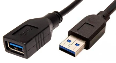 Kabel ROLINE USB 3.0 A-A M/F 1,8m, prodlužovací, černý
