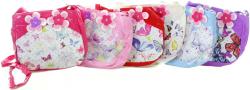 Kabelka dětská plastová květinonvá s motýlky s popruhem přes rameno 6 druhů