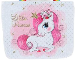 Kabelka přes rameno jednorožec 27x22cm třpytivá taštička duhová ucha