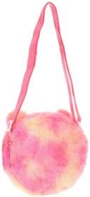 Kabelka přes rameno kočička 18x18cm kulatá taštička 4 barvy PLYŠ