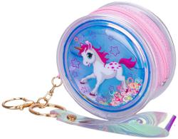 Kabelka unicorn mini kulatá holografická s jednorožcem přívěsek na klíče Kabelka unicorn mini kulatá holografická s jednorožcem přívěsek na klíče