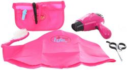 Kadeřnický dětský set fén s nůžkami a kapsářem na baterie