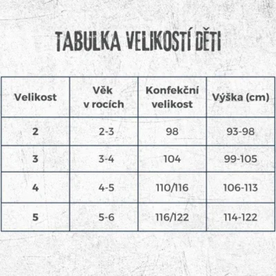 Kaiwai Dětský neopren 2 mm - BODY STŘIH