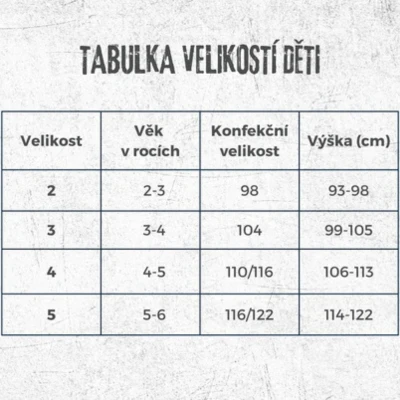 Kaiwai Dětský neopren 2 mm - BODY STŘIH