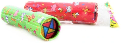 Kaleidoskop 16cm se zvířátky dětský krasohled 2 druhy tvrdý karton Kaleidoskop 16cm se zvířátky dětský krasohled 2 druhy tvrdý karton