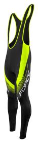 Force F58 černé-fluo cyklokalhoty se šráky a vložkou
