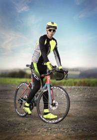 Force F58 černé-fluo cyklokalhoty se šráky a vložkou