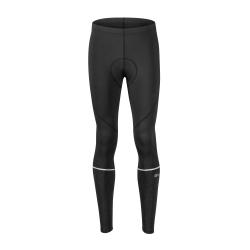 Force MAZE čierne cyklokalhoty do pása s vložkou