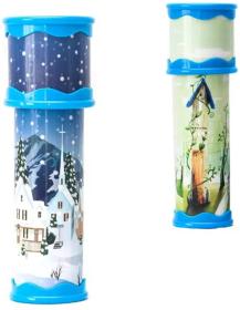 Kaliedoskop dětský plastový krasohled 20cm kukátko 2 druhy Kaliedoskop dětský plastový krasohled 20cm kukátko 2 druhy