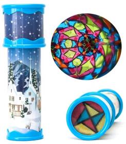 Kaliedoskop dětský plastový krasohled 20cm kukátko 2 druhy