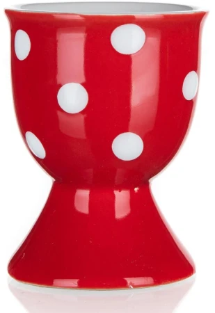 Kalíšek na vajíčko 7cm puntíky ČRV keramický Kalíšek na vajíčko 7cm puntíky ČRV keramický