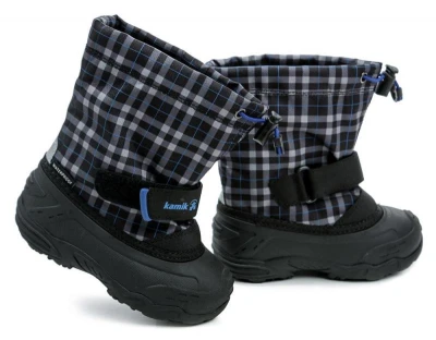 Kamik FINLEY T black blue dětské zimní sněhule