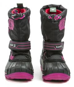 Kamik Snowcoast4 black magenta dětské zimní sněhule