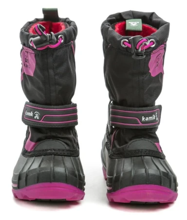 Kamik Snowcoast4 black magenta dětské zimní sněhule