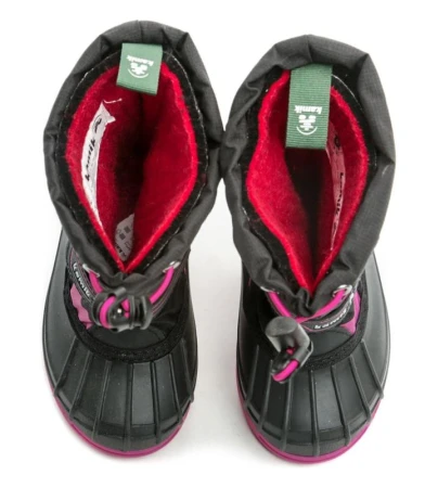 Kamik Snowcoast4 black magenta dětské zimní sněhule