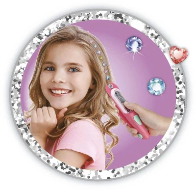 Kamínky diamanty do vlasů kadeřnický zkrášlovací set s aplikátorem