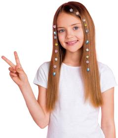 Kamínky diamanty do vlasů kadeřnický zkrášlovací set s aplikátorem