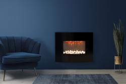 Kamna krbová el. MEMPHIS 2020 LED 62x48x13,5cm 2000W s ventilátorem