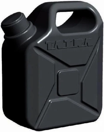 Kanystr Tatra 0,9l černý se šroubovacím víčkem plast 13x16cm