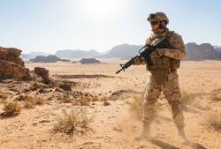 Kapslíková kovová puška černá s dlouhou hlavní série V525 (M16)