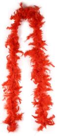 KARNEVAL Boa červené šála s peřím 2m (karnevalový doplněk)