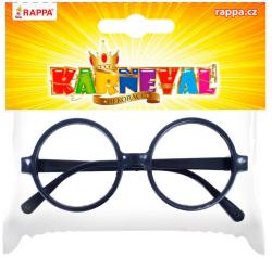 KARNEVAL Brýle čarodějnické kulaté černé (karnevalový doplněk)