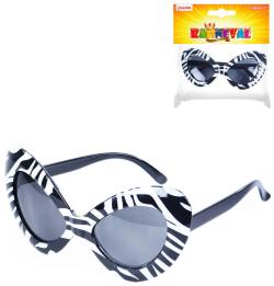 KARNEVAL Brýle retro černobílé dospělé (karnevalový doplněk)