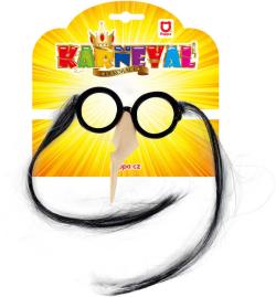 KARNEVAL Brýle s nosem čarodějnice pro dospělé (karnevalový doplněk)