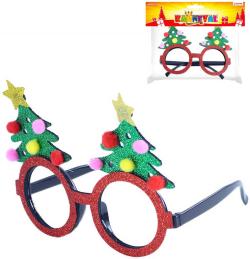 KARNEVAL Brýle vánoční strom dospělý (karnevalový doplněk) KARNEVAL Brýle vánoční strom dospělý (karnevalový doplněk)