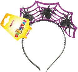 KARNEVAL Čelenka Halloween s pavouky (karnevalový doplněk)