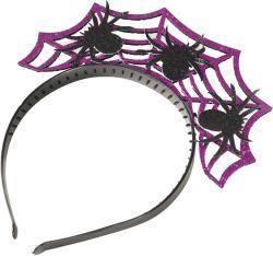 KARNEVAL Čelenka Halloween s pavouky (karnevalový doplněk)