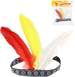 KARNEVAL Čelenka indiánská s peřím (karnevalový doplněk) KARNEVAL Čelenka indiánská s peřím (karnevalový doplněk)