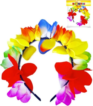 KARNEVAL Čelenka květinová Hawaii dospělá (karnevalový doplněk) KARNEVAL Čelenka květinová Hawaii dospělá (karnevalový doplněk)