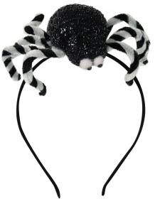 KARNEVAL Čelenka s pavoukem halloween (karnevalový doplněk)