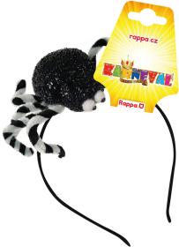 KARNEVAL Čelenka s pavoukem halloween (karnevalový doplněk)