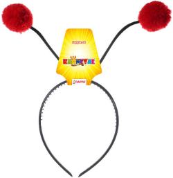 KARNEVAL Čelenka s tykadly beruška dětská (karnevalový doplněk)