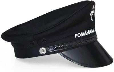 KARNEVAL Čepice dětská policejní s nápisem (karnevalový doplněk)