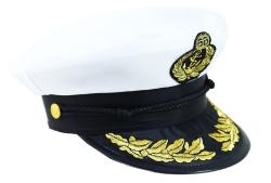 KARNEVAL Čepice námořnická Kapitán dospělý (karnevalový doplněk)