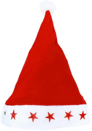 KARNEVAL Čepice vánoční blikající hvězdičky pro dospělé Světlo (karnevalový doplněk) KARNEVAL Čepice vánoční blikající hvězdičky pro dospělé Světlo (karnevalový doplněk)