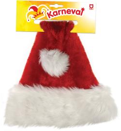 KARNEVAL Čepice vánoční červená 50cm Santa Claus