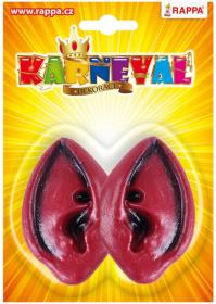 KARNEVAL Čertí uši gumové 1 pár (karnevalový doplněk)