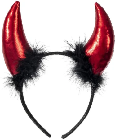 KARNEVAL Čertovská sada rohy + ocas + motýlek (karnevalový doplněk)