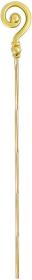 KARNEVAL Hůl mikulášská zlatá 185cm (karnevalový doplněk) KARNEVAL Hůl mikulášská zlatá 185cm (karnevalový doplněk)