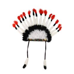 KARNEVAL Indiánská čelenka náčelník doplněk