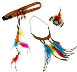 KARNEVAL Indiánský set čelenka s doplňky (karnevalový doplněk)