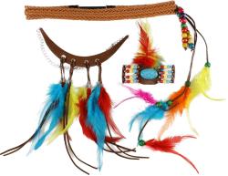 KARNEVAL Indiánský set čelenka s doplňky (karnevalový doplněk)